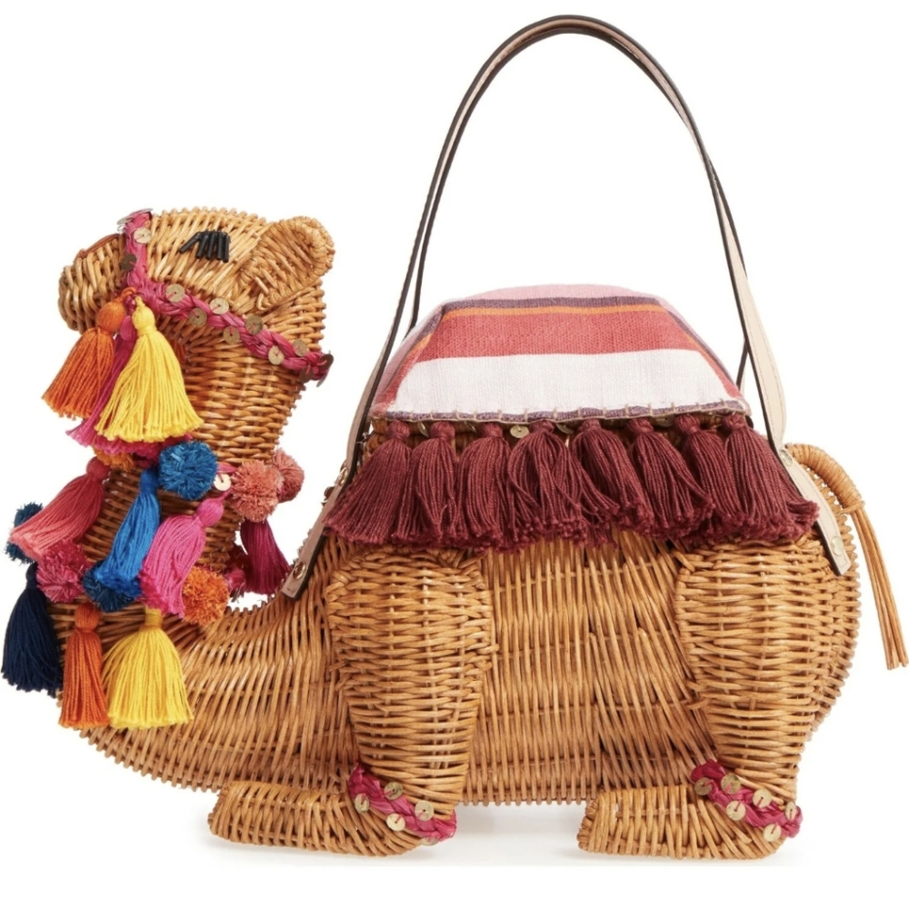 NWT KATE SPADE RARE CAMEL SPICE THINGS UP BAG PURSE